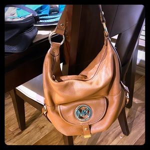 Luggage Color Michael Kors Fulton bag. Exc. Cond.